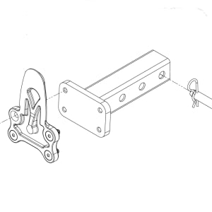 UMount Attachment 10441 Receiver Mount - 2" Straight
