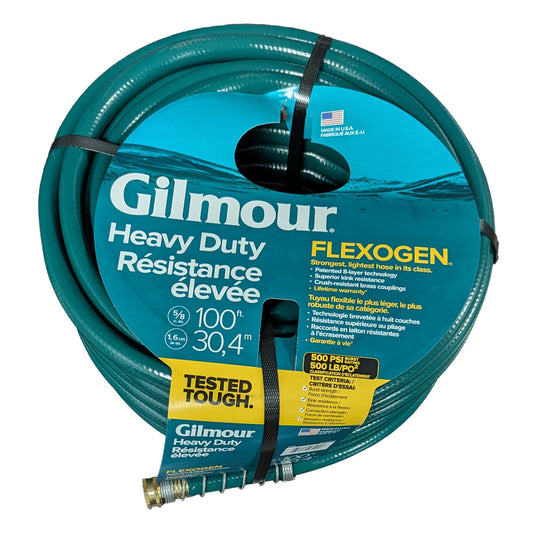 Manguera de agua Gilmour Group 864001-1020 / 5/8" x 100' / Flexogen / HD