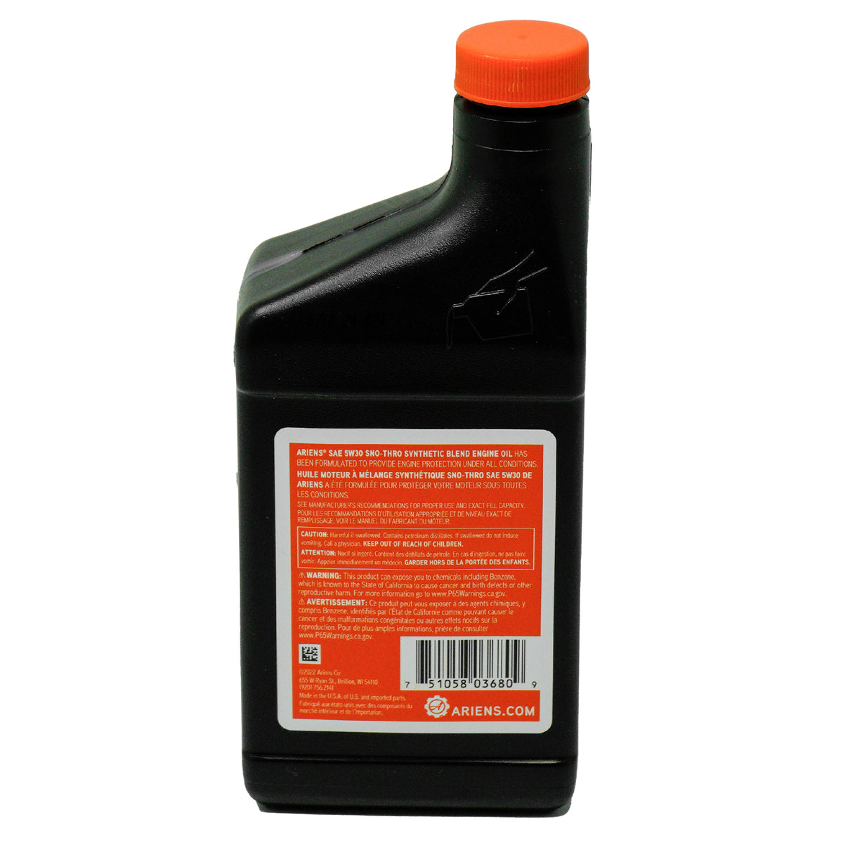 Ariens 00091000 5W30 Oil 16 Oz.