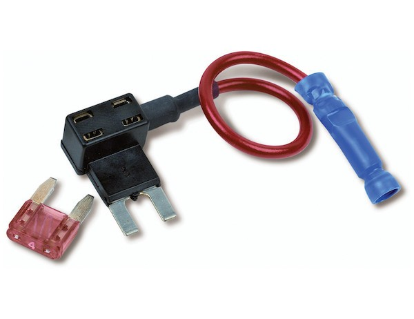 Portafusibles doble mini ATM Buyers 5601000, 10 A principal, 5 A añadido