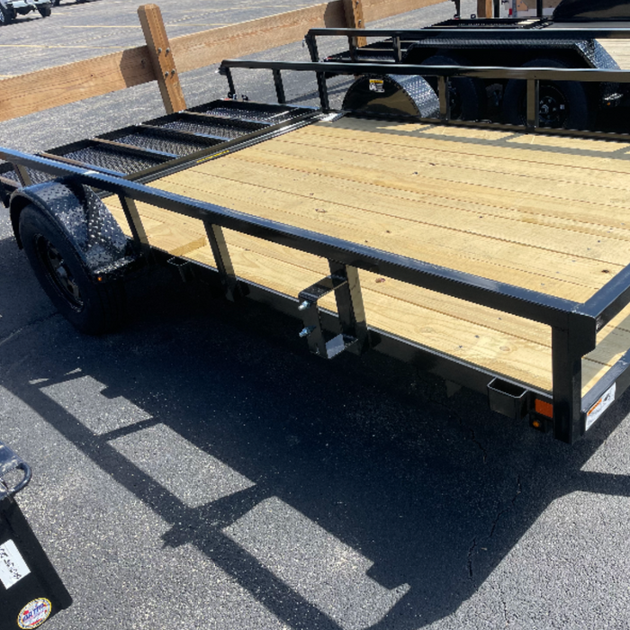 H&H H8214RS-030 14 Ft.  Steel Rail Open Trailer