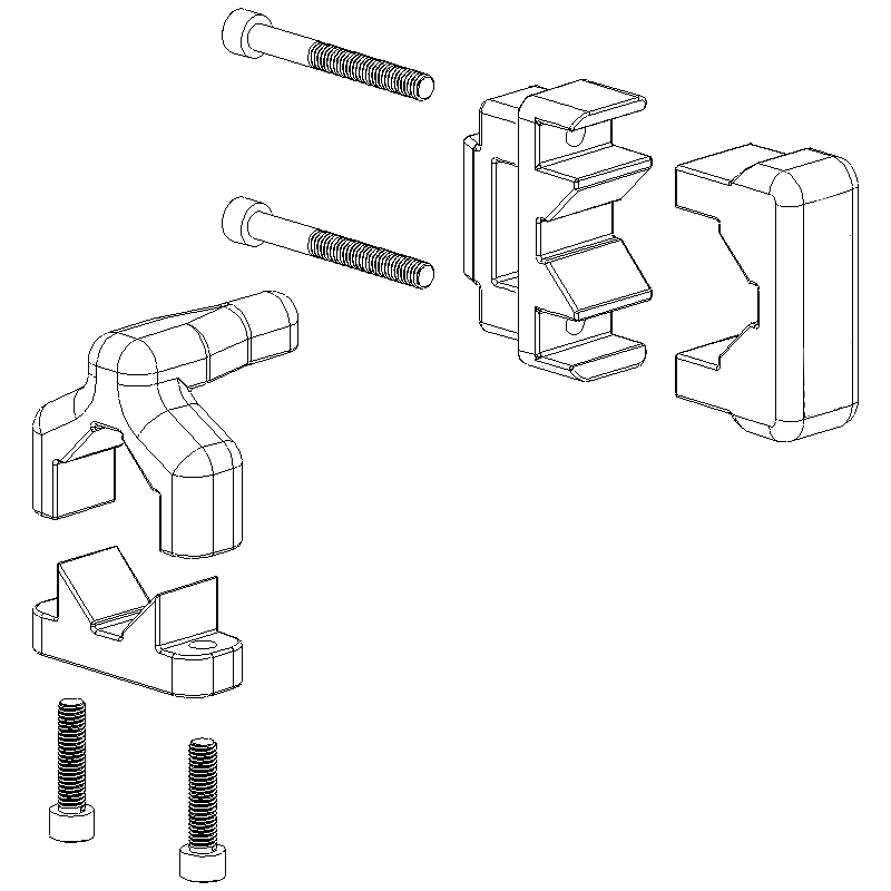 Equipment Defender 91019 Trimmer Rack Shaft Brackets