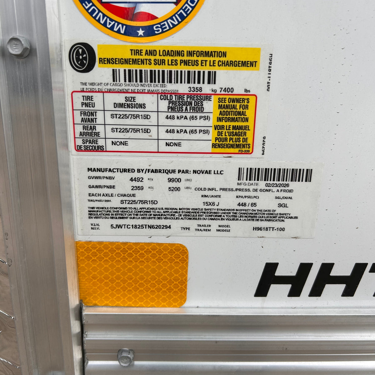 H&H Trailers H9618TT-100 18 ft. Topline Enclosed Trailer