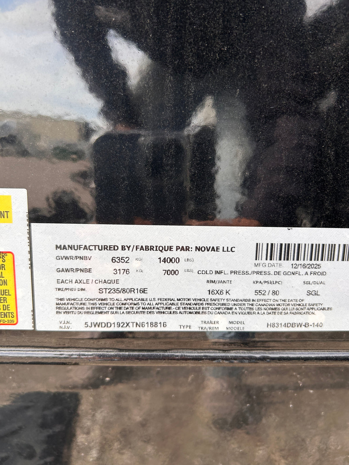 H&H Trailers H8314DBW-B-140 14 Ft. Industrial Dump Trailer