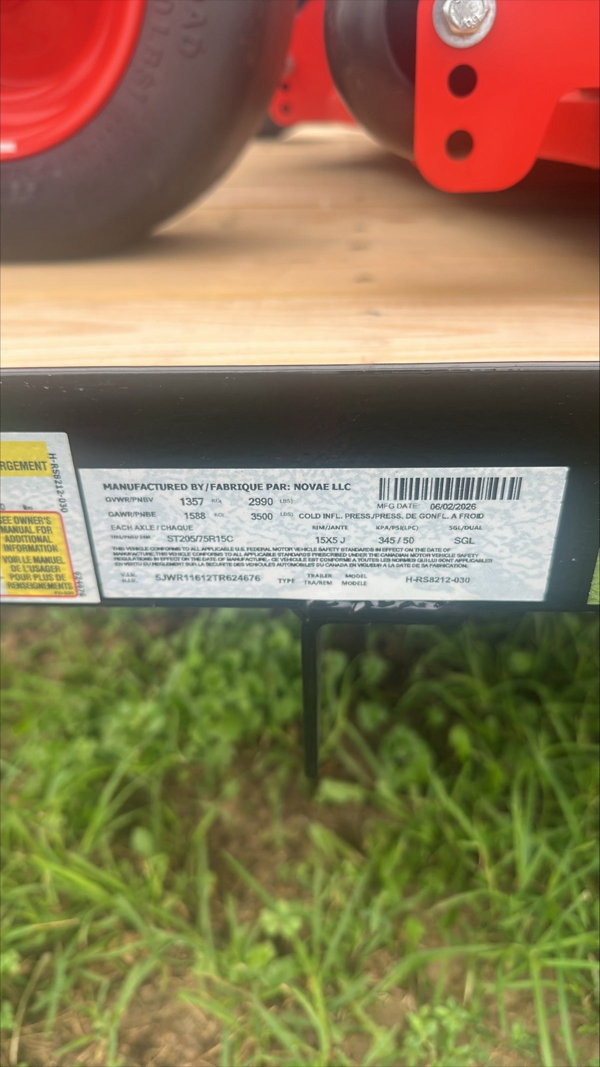 H&H Trailers H8212RS-030 12 ft. Steel Utility Trailer