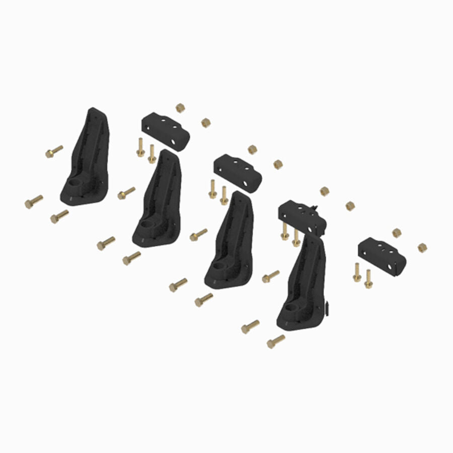Boss MSC18207 Plow Shoe Kit,4-Piece,Extended Dxt