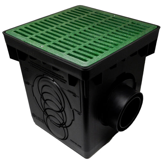 NDS 1200GRKIT Kit de caja de registro de 12 pulgadas con rejilla verde