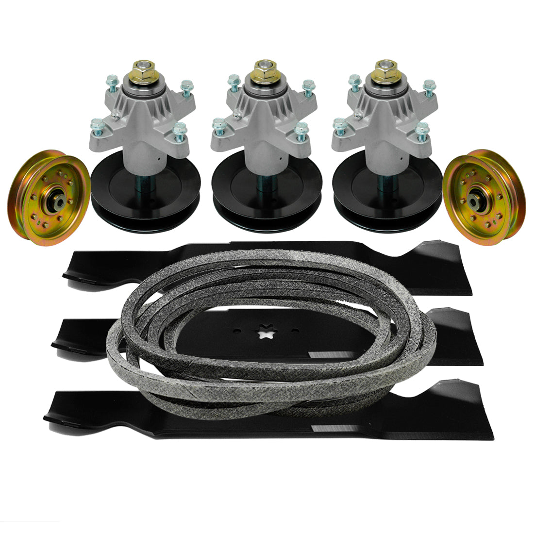 Kit de polea de correa de cuchilla de husillo para Cub Cadet MTD White Troy Bilt de 54 pulgadas GT1554 GT-954 Big RedGT54