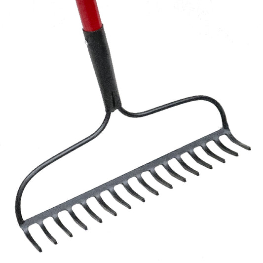 Russo 16-Tine Bow Rake w/ 60 In. Fiberglass Handle