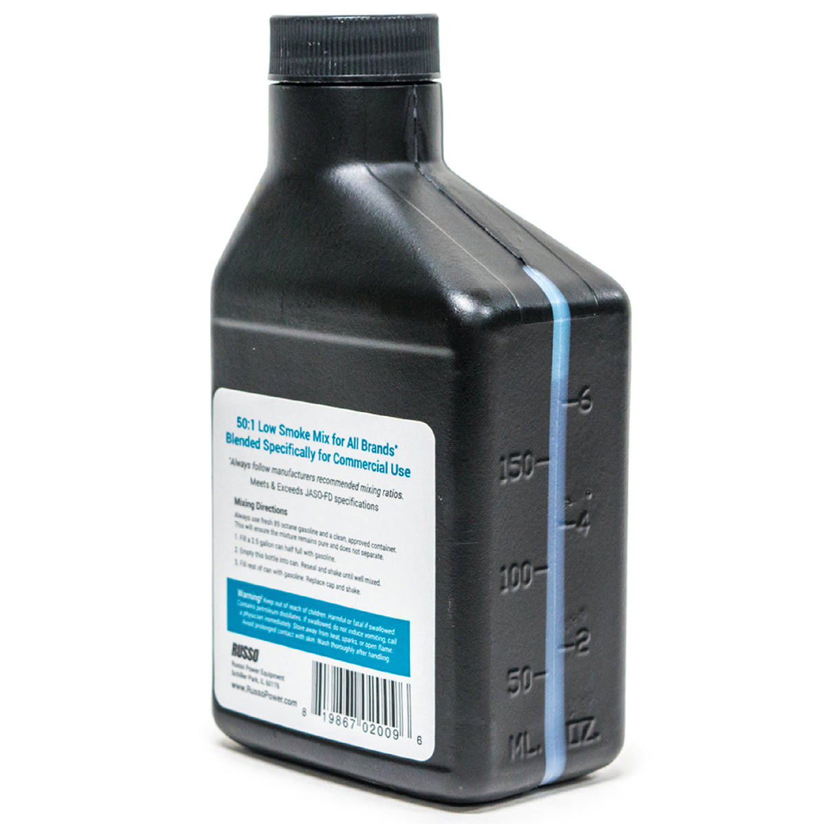 Russo 2 Cycle 50:1 Mix 2.5 Gallon Engine Oil 6.4 Oz. - 48 Pack