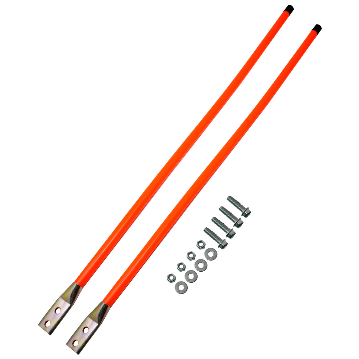 36 In. Snow Plow Guides Safety Orange Bolt On w/ Hardware (Pair)