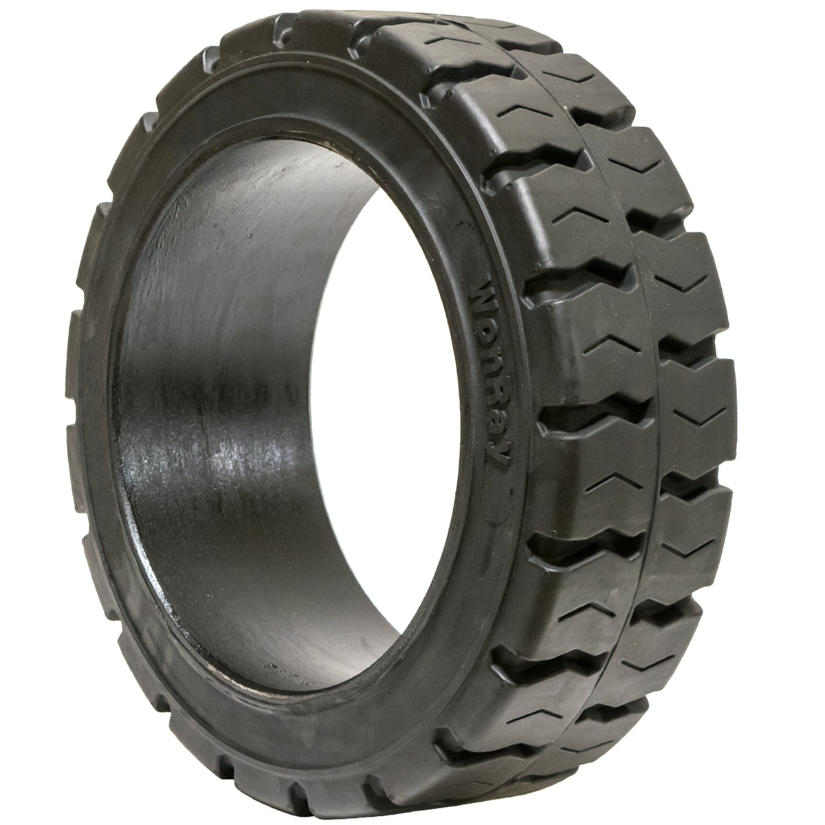 Neumático de tracción para montacargas de vía ancha, sólido, de 14 x 4-1/2 x 8 pulgadas