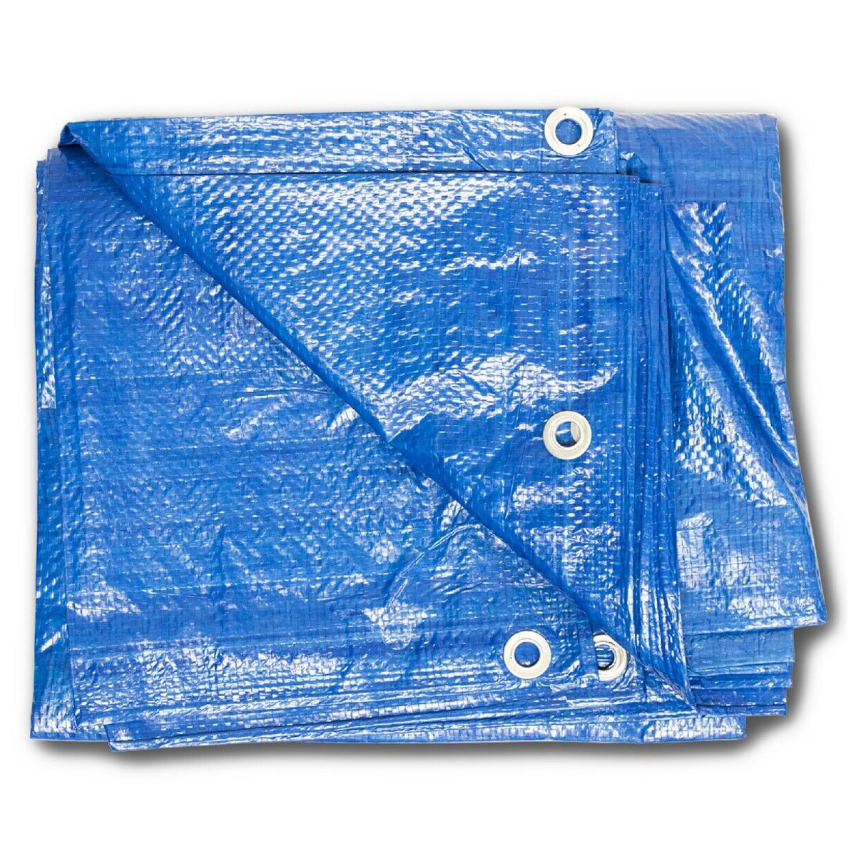 Lona azul reforzada resistente a la intemperie de 12 x 16