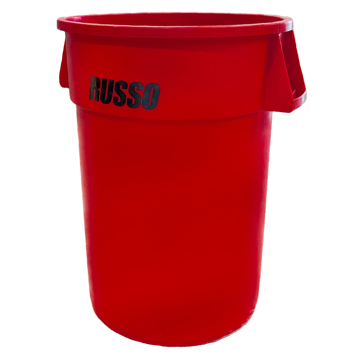 Contenedor de basura Russo de 32 galones, color rojo