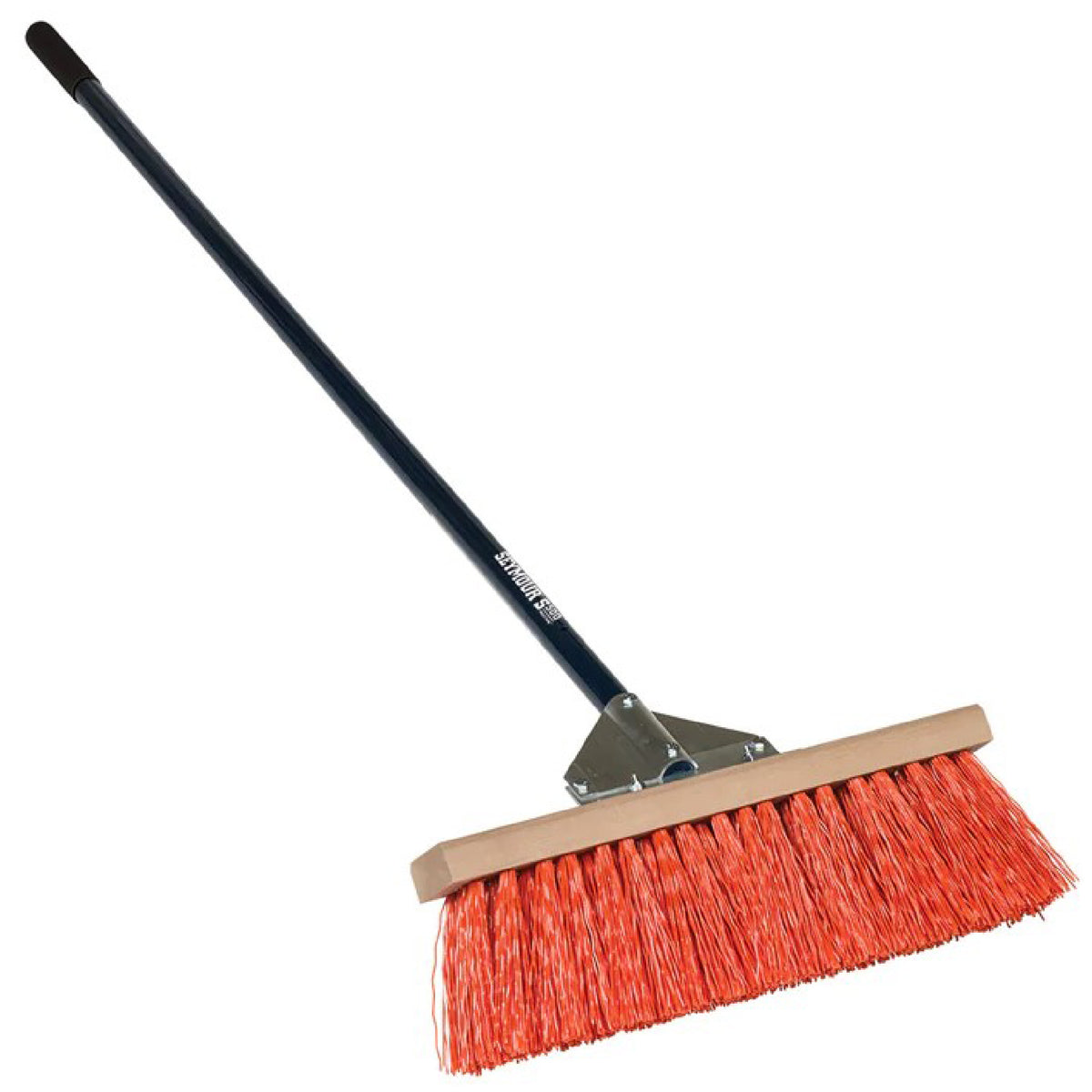 Seymour 82919 18" Street/Landscape Broom, 60" Blue Aluminum Handle
