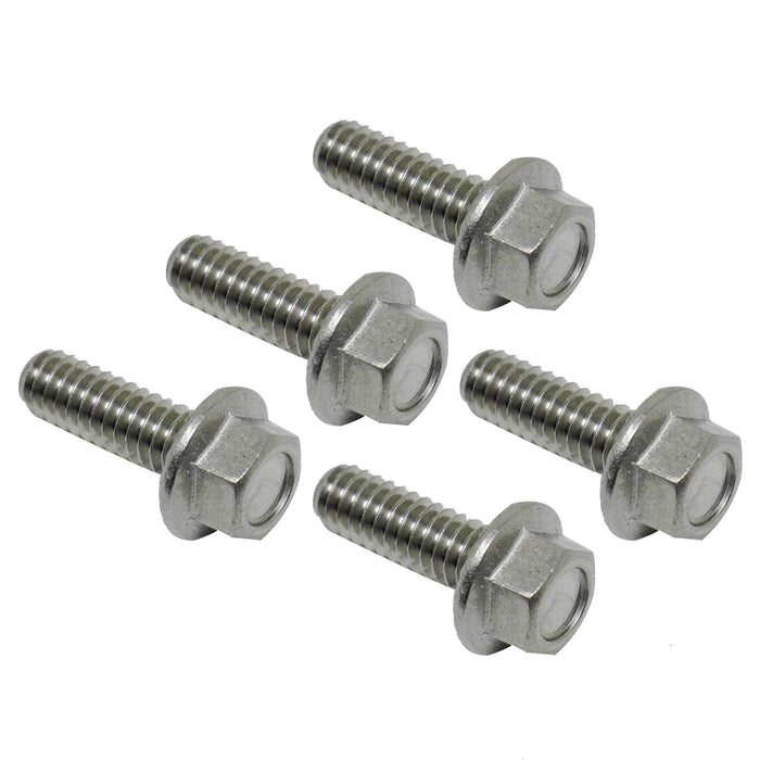 SnowEx 51031 Serrated Flange Bolt SS 1/4-20 X 3/4 in. 5 Pack
