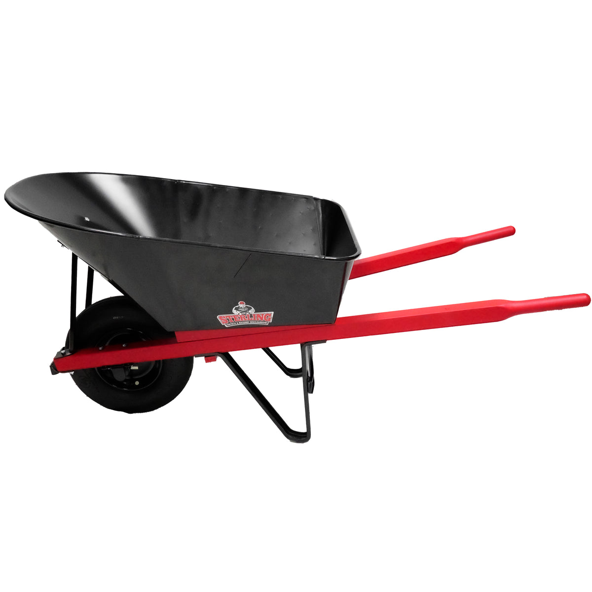 Sterling Steel Tray Wheelbarrow 6 Cu. Ft. w/ Pneumatic Tire