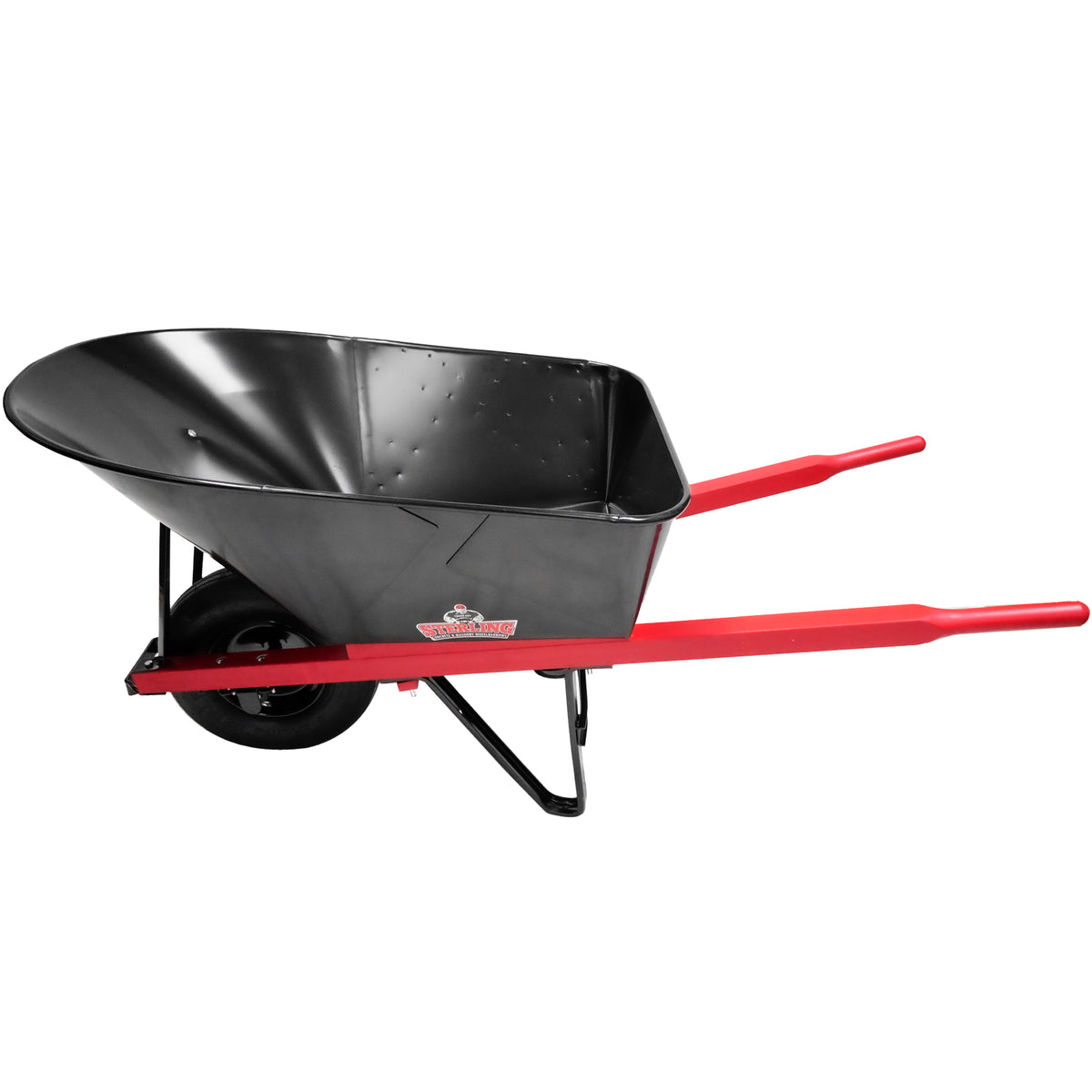 Sterling Steel Tray Wheelbarrow 7 Cu. Ft. w/ Pneumatic Tire