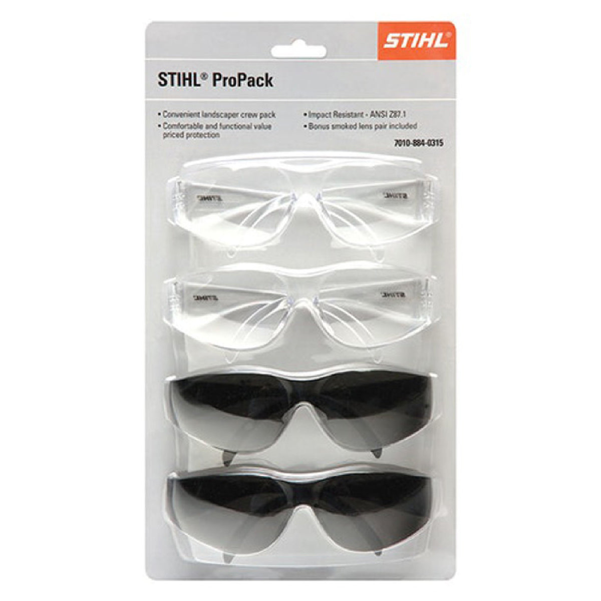 Stihl 7010 884 0315 Pro Pack 4 Glasses