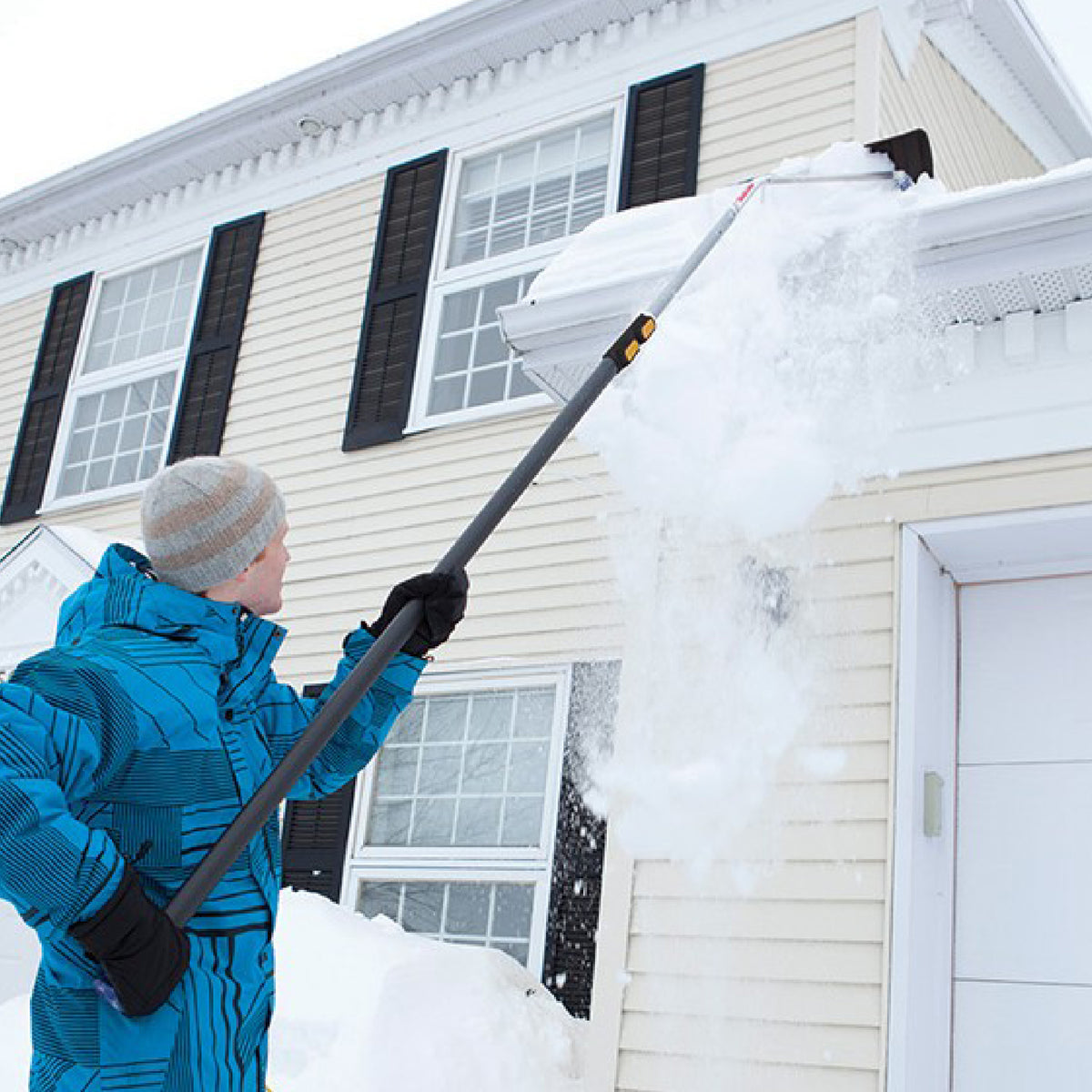 True Temper 193055510 Telescoping Snow Roof Rake