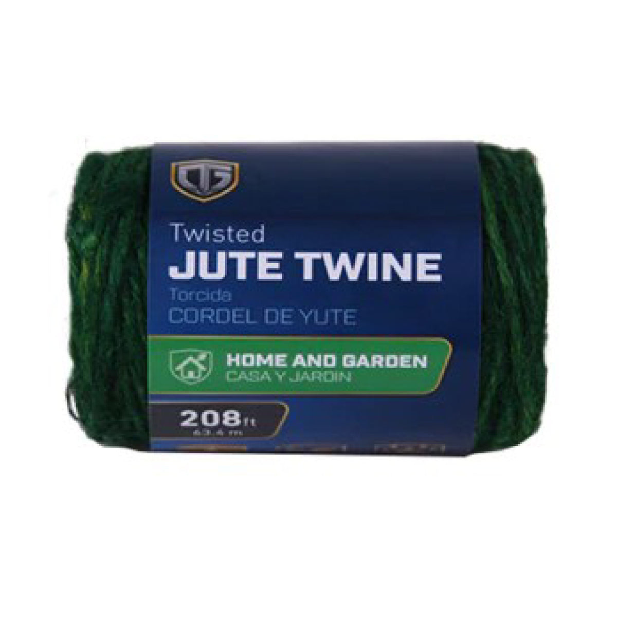 TruGuard 642051 Cordel de 3 capas de yute verde (Sb) 208 pies