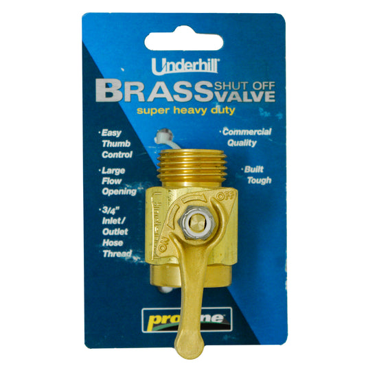 Underhill CV075H Brass High flow Control Valve 3/4-inch Hose Thread