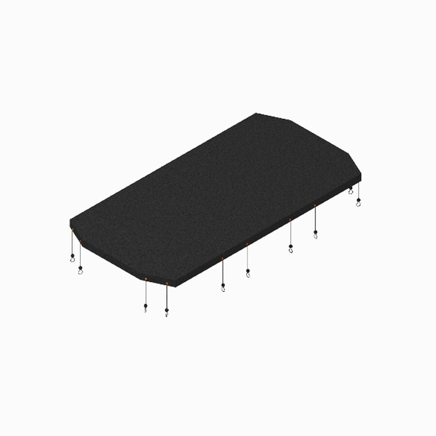 Boss VBS14399 Tarp With Bungees,8' Vbs