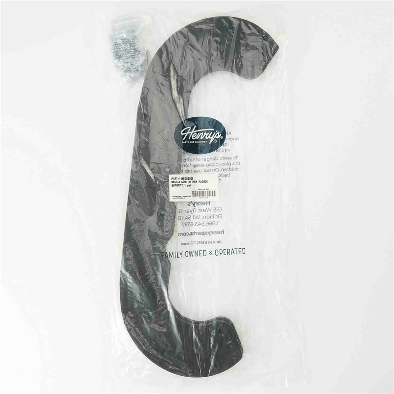Henry's H5003508 Paddle 2-PC Set with Hardware Rubber 21 In.