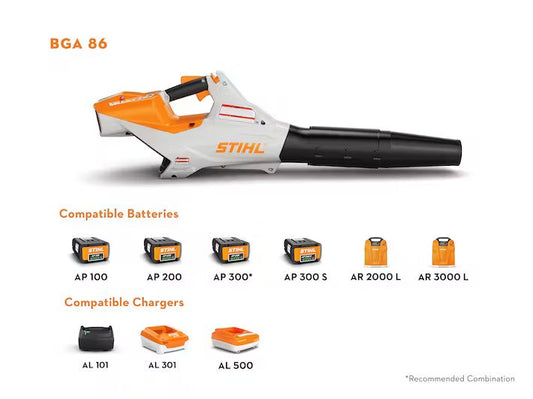Soplador de mano a batería Stihl BGA 86 (solo herramienta)