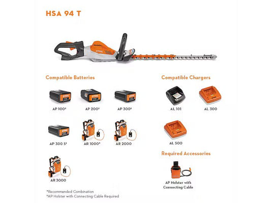 Stihl HSA 94 T Battery Hedge Trimmer (Tool Only)