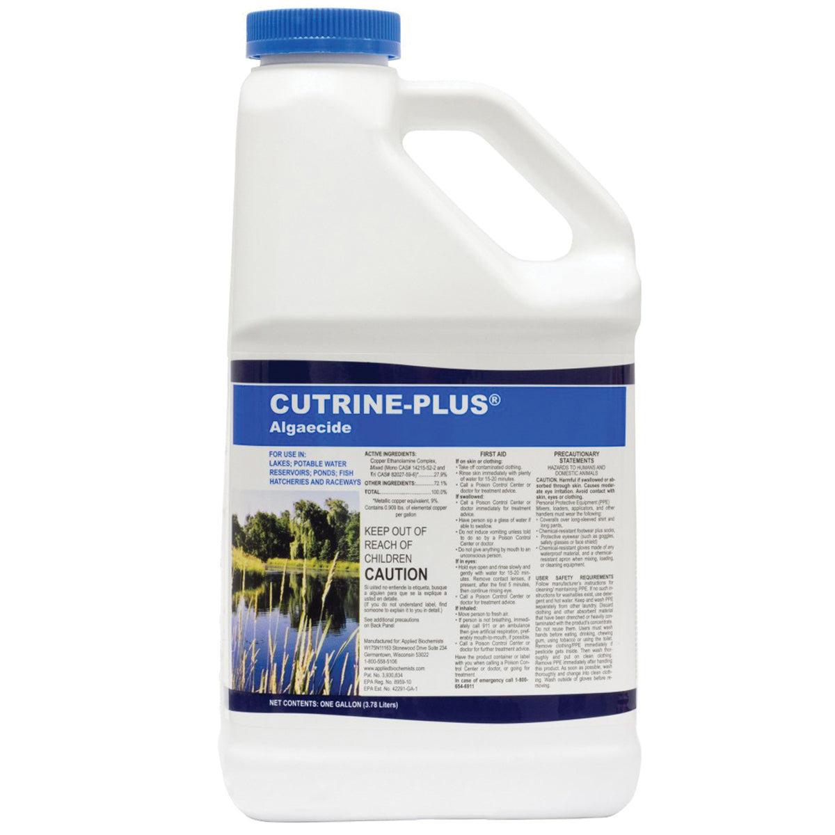 Herbicida acuático Cutrine Plus Algicida 1 galón
