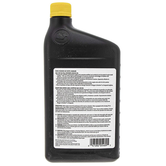 Briggs & Stratton 100169 Vanguard 15W-50 Synthetic Oil 1 Qt.