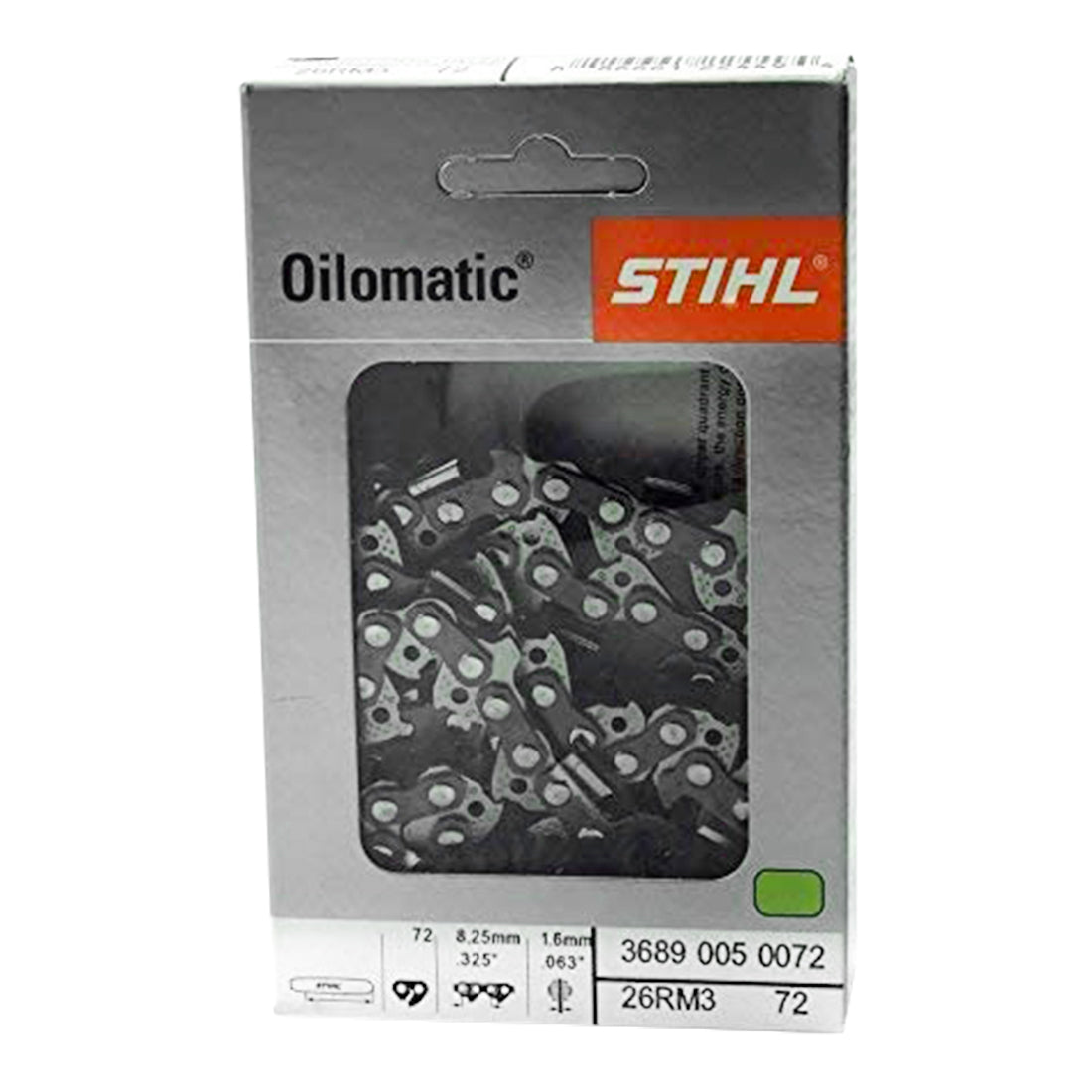 Stihl 3689 005 0072 Cadena de motosierra 26RM3 72
