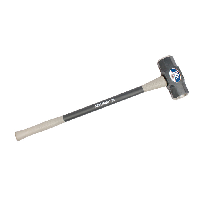 Seymour 41824 20 lb Sledge Hammer with Cushion Grip and 36" Fiberglass Handle