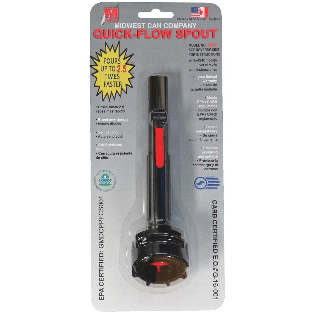Midwest Can 4240 Replacement Spill Proof Spout Kit