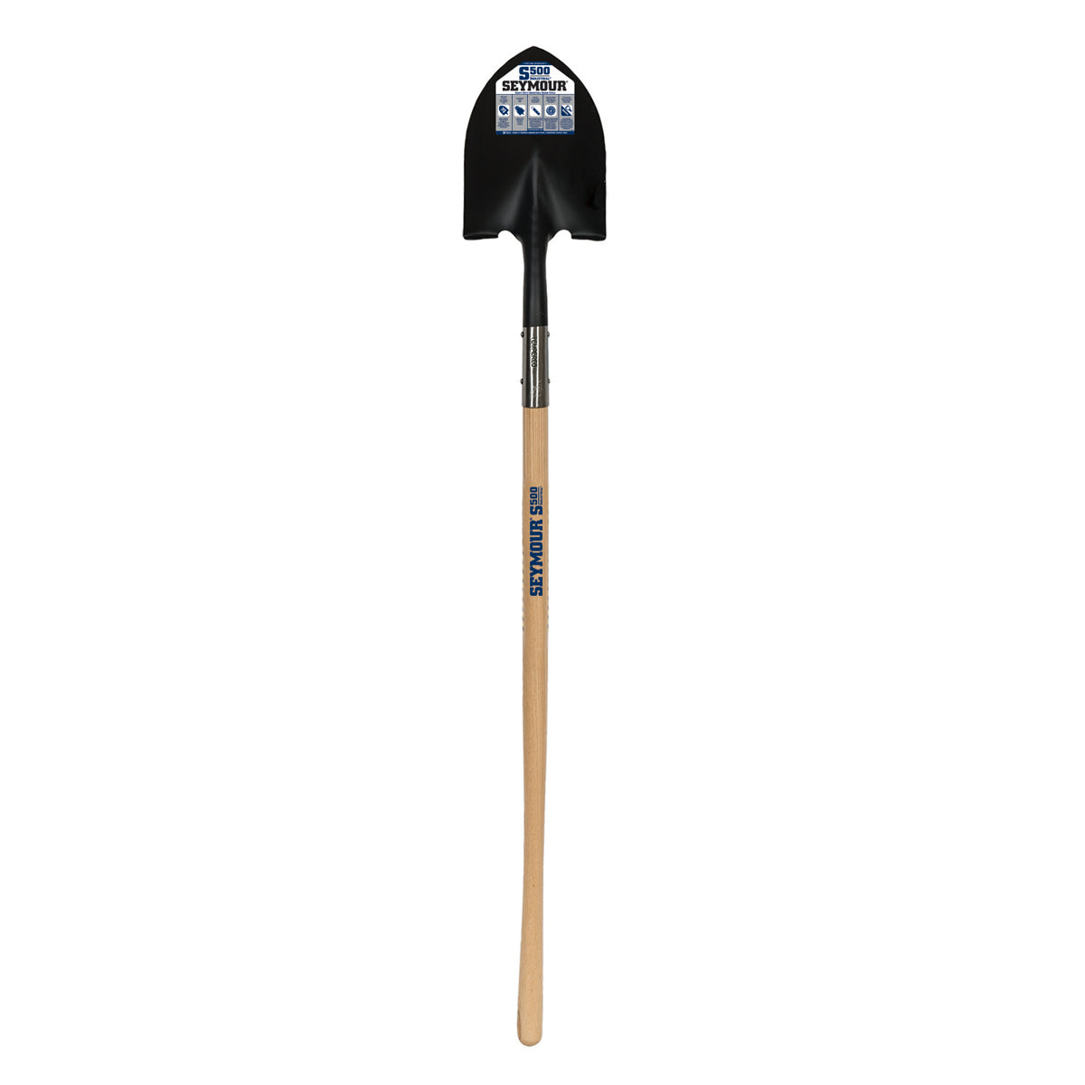 Seymour 49330 Round Point Front Turn Step Shovel w/ 48 In. Hardwood Handle