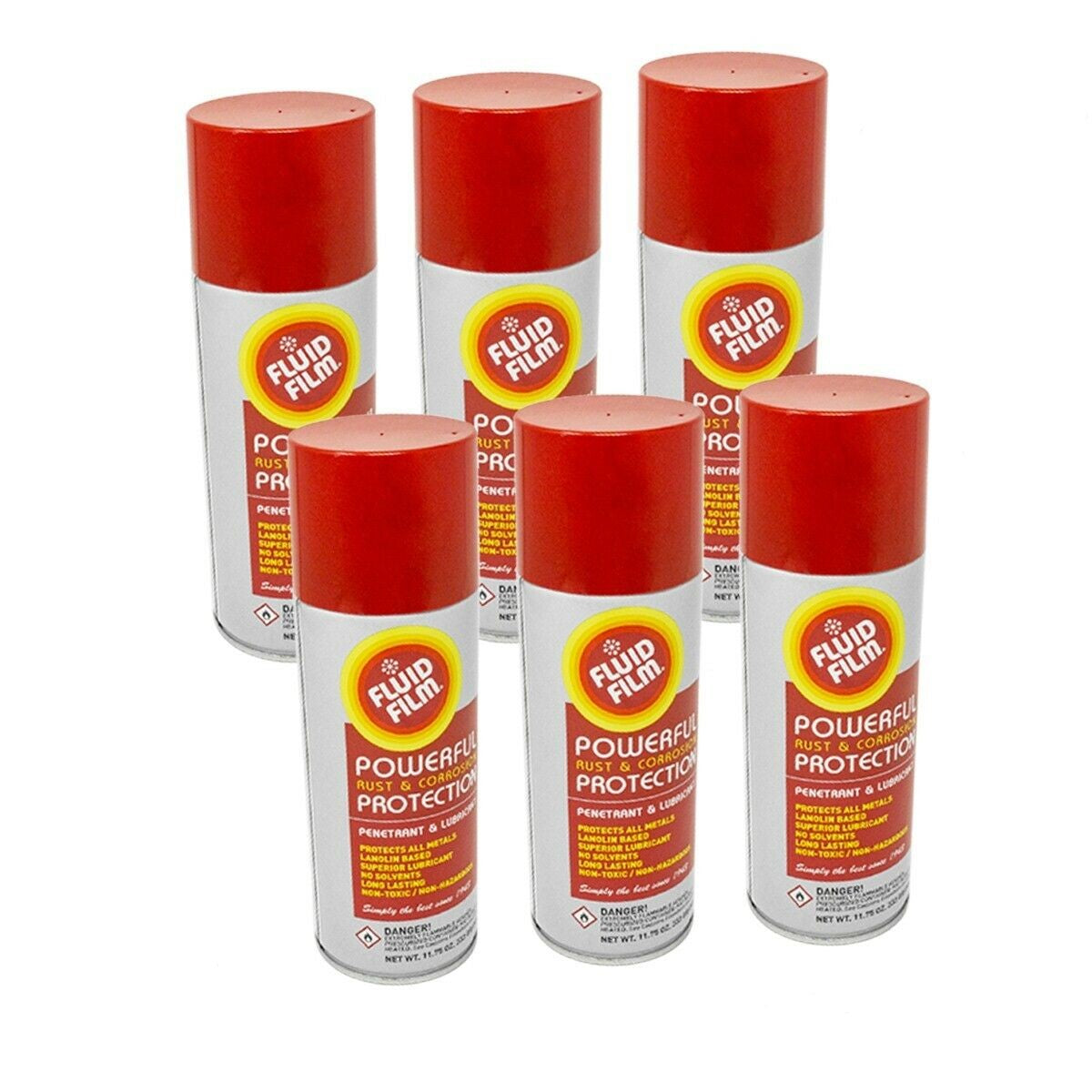 6PK Fluid Film AS11 Aerosol Can 11 3/4 Oz.