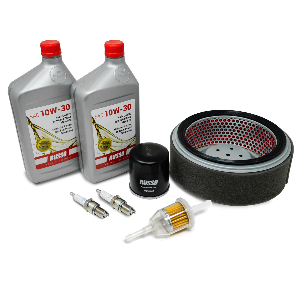 Russo Tune Up 10W-30 Kit for John Deere LG244 X720 X724 X728 X728SE X729 X730