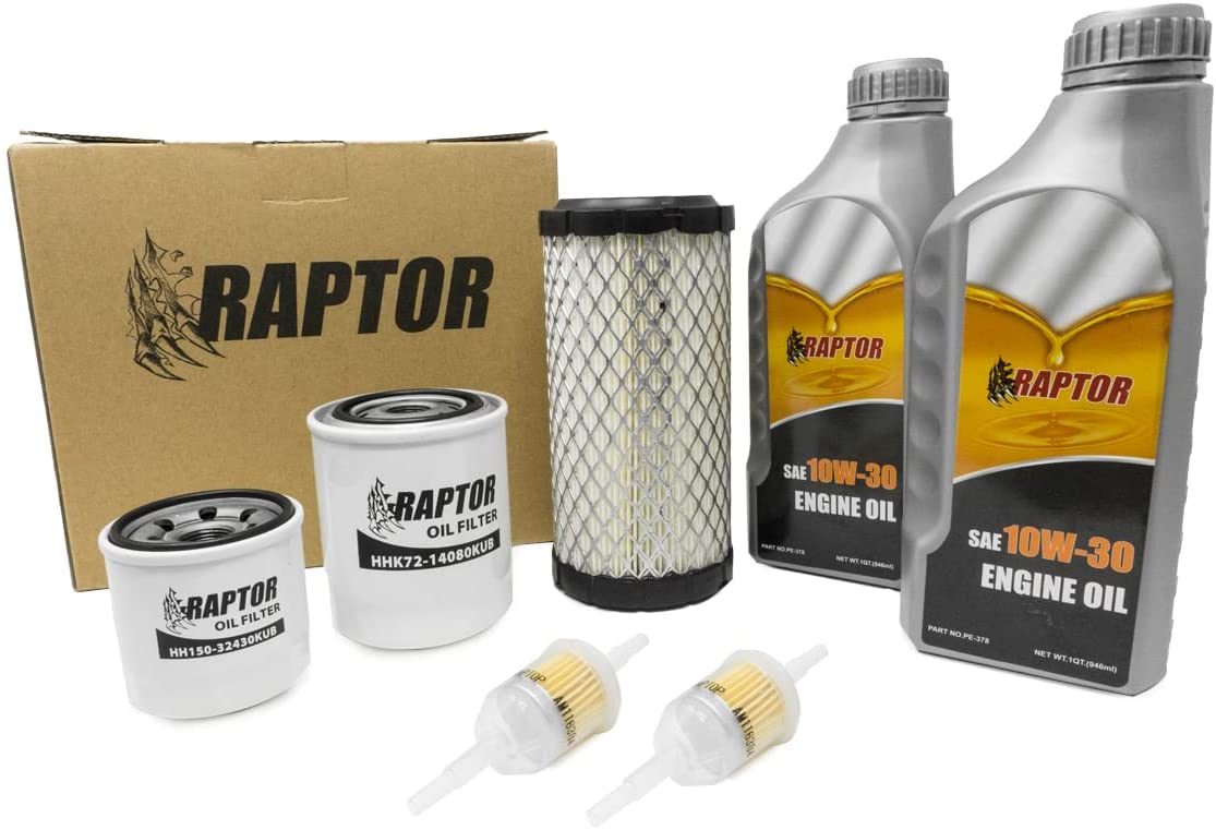 Kit de mantenimiento Raptor para Kubota BX24 BX25 BX23S BX1500 BX1800 BX1830 BX1850 BX1860