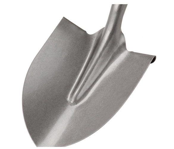 Union Tools 1554300 #2 Eagle Round Point Shovel, Long Handle