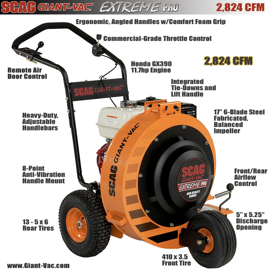 Soplador Scag Extreme Pro de Conducción a Pie