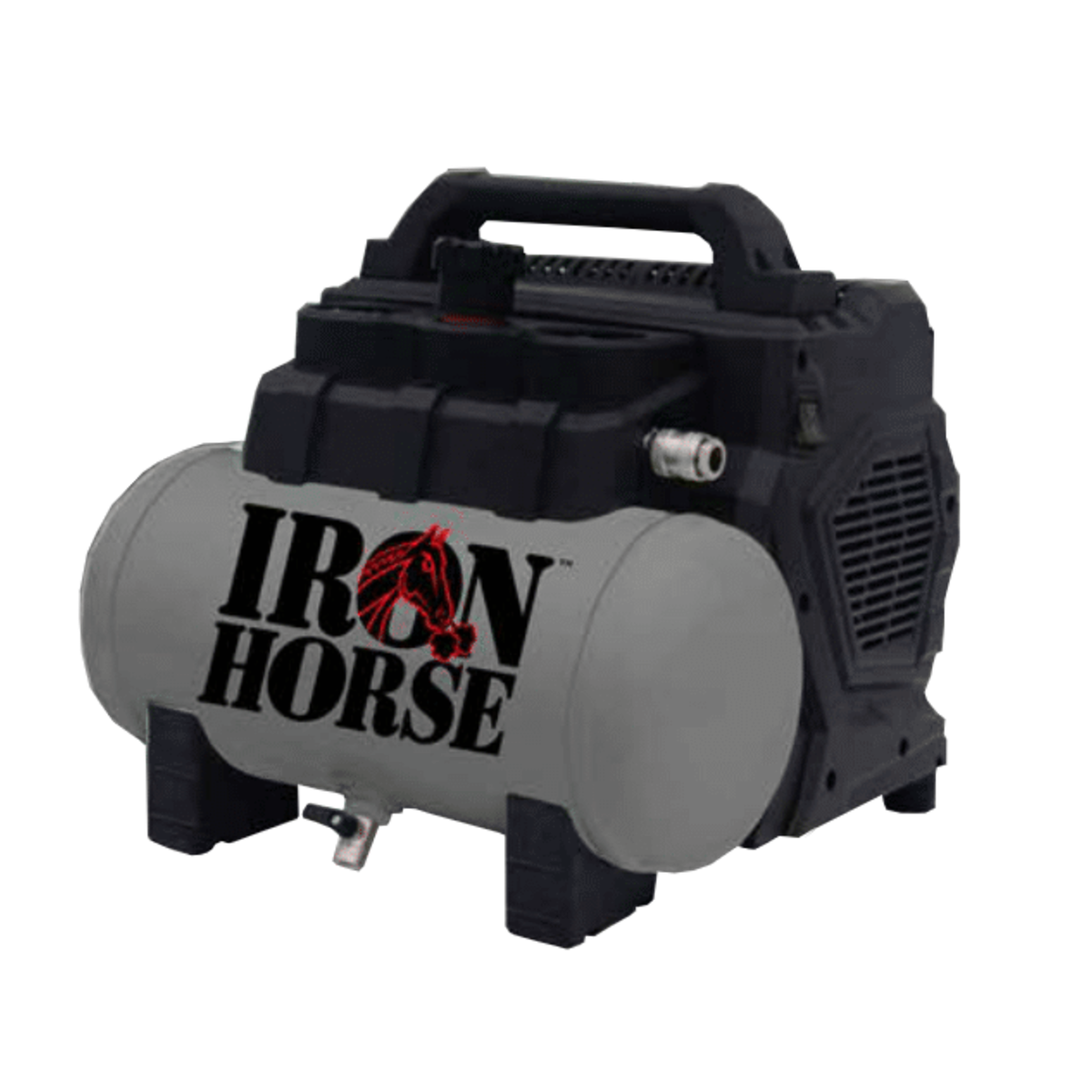 Compresor de aire Iron Horse Pro Quiet Series 1 HP 1 5 galones