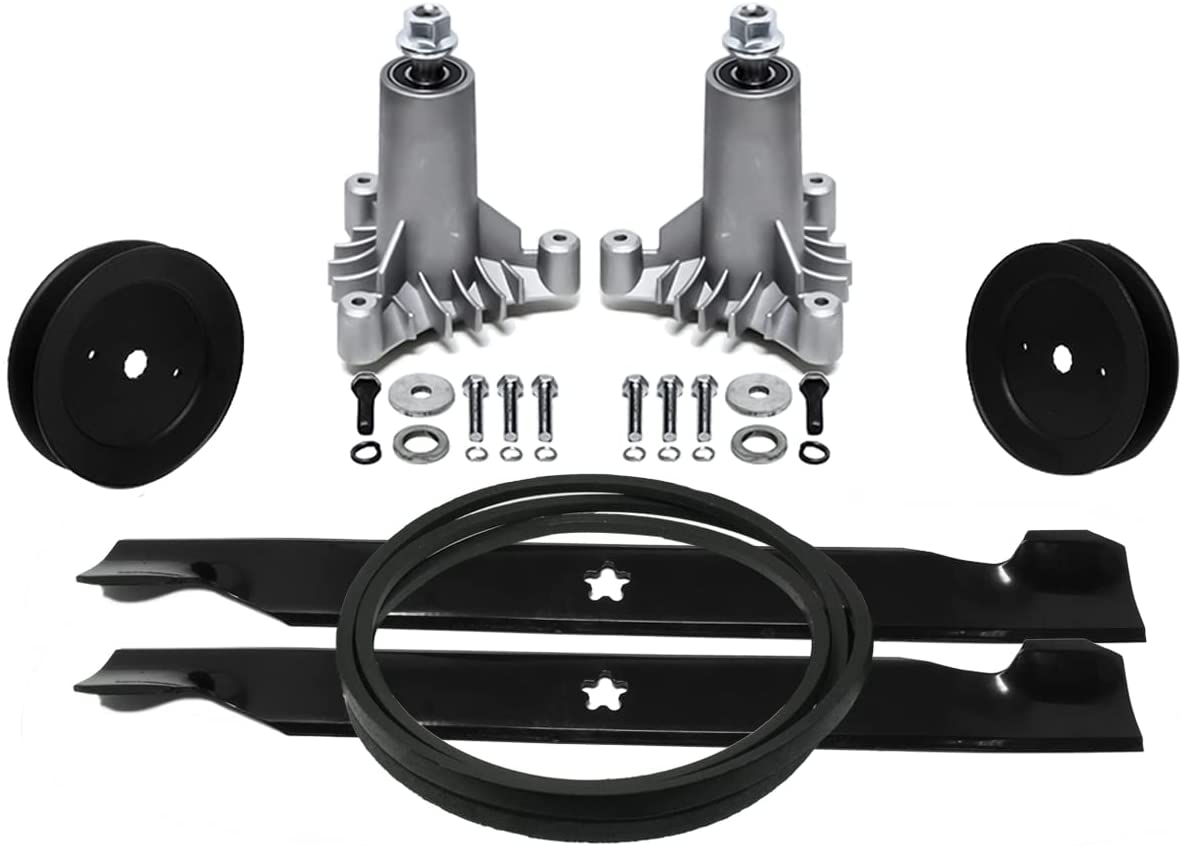 Kit de reconstrucción de cubierta, cuchillas de elevación alta para Craftsman 42" LT1000 LT2000 130794 134149 173436 144959 Cinturón 95 1/2"