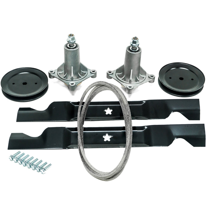 Deck Belt Blade Spindle Kit for Husqvarna 2246LS 2346XLS YTA1946 YTA22V46 YTH20K46 YTH2246TDR YTH22V46 YTH18K46