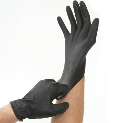 Eppco Enterprise Caja de 100 unidades - Guantes de nitrilo negros