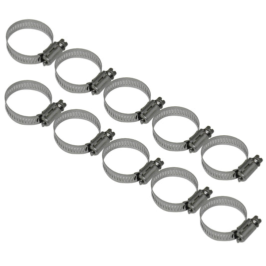 NDS 64016H Stainless Steel Hose Clamps (Worm Drive) 1/2 in. Band Width SAE 16
