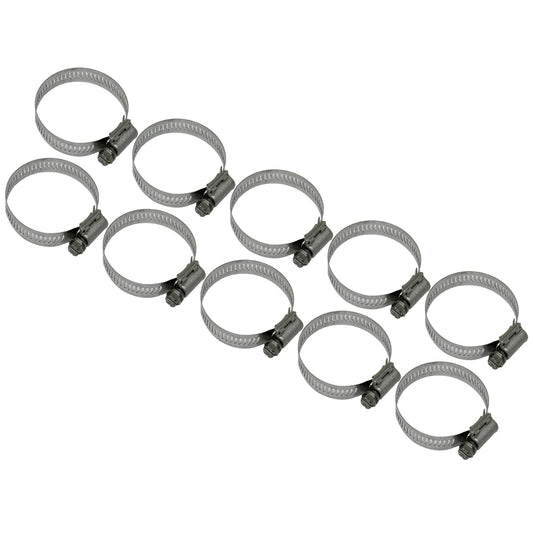 NDS 64024H Stainless Steel Hose Clamps (Worm Drive) 1/2 in. Band Width SAE 24