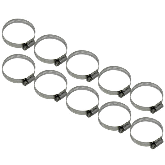 NDS 64032H Stainless Steel Hose Clamps (Worm Drive) 1/2 in. Band Width SAE 32