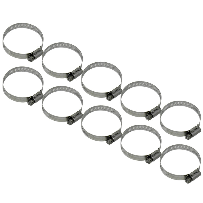 NDS 64032H Stainless Steel Hose Clamps (Worm Drive) 1/2 in. Band Width SAE 32