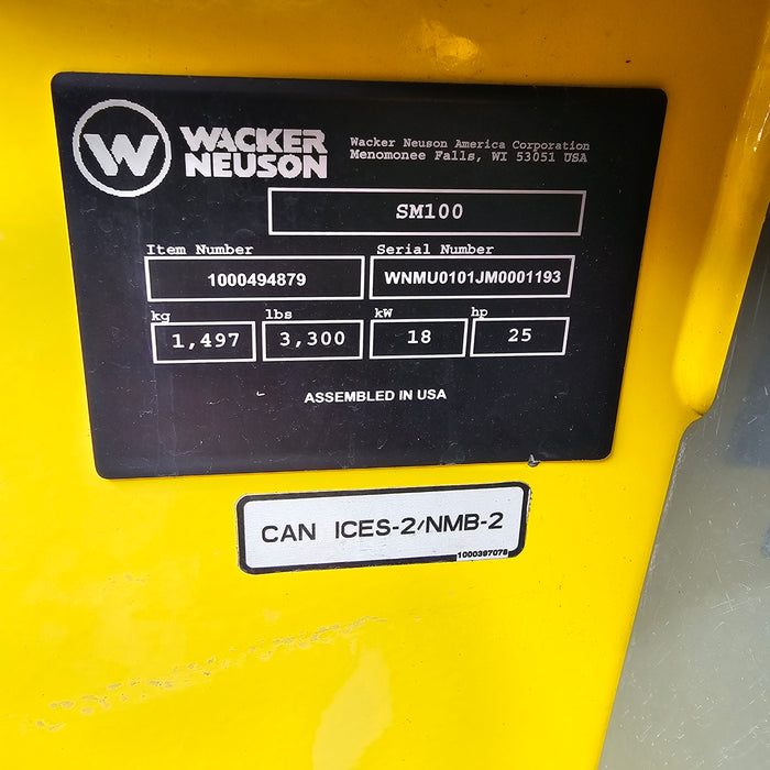 2023 Wacker Neuson SM100 Utility Track Loader